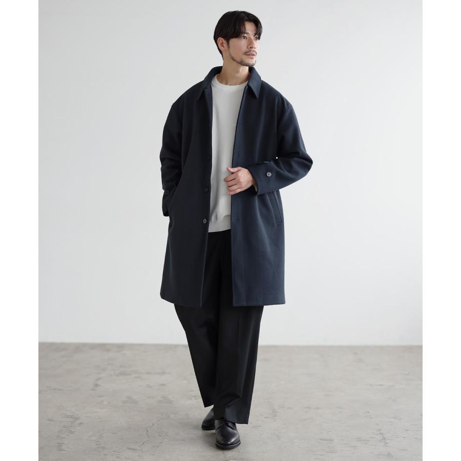 Acne Studiosステンカラーコート メルトンウール アウターMOON社製 セール】ウールメルトンステンカラーコート（ステンカラーコート