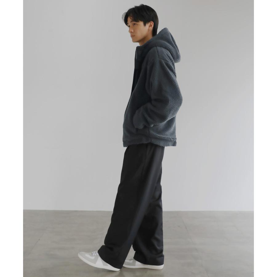 ボアジャケット ボアブルゾン メンズ 秋 冬 ブルゾン フード