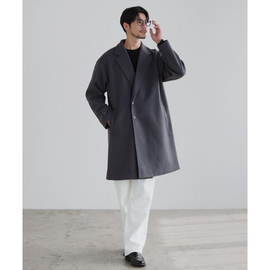 SPU（スプ） チェスターコート メルトンコート ロングコート メンズ