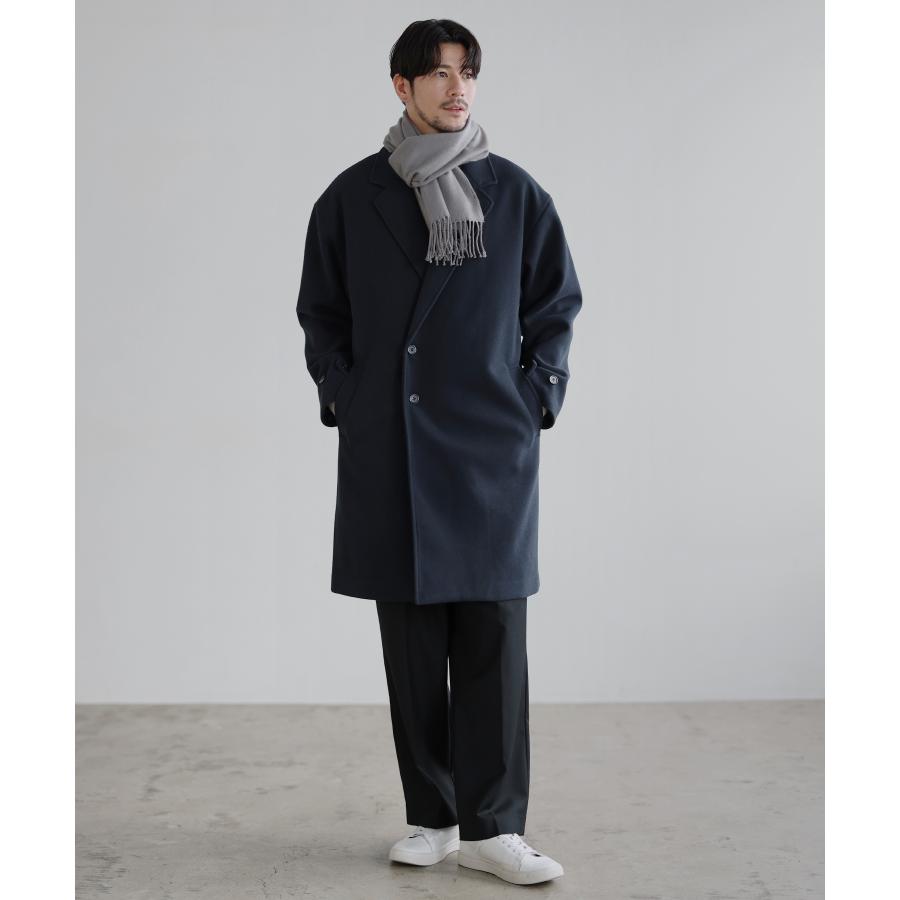 SPU（スプ） チェスターコート メルトンコート ロングコート メンズ