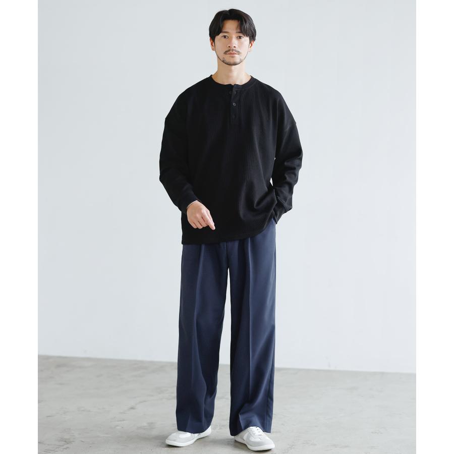 SPU（スプ） スラックス ワイドパンツ ボトムス メンズ 秋 秋服 防シワ