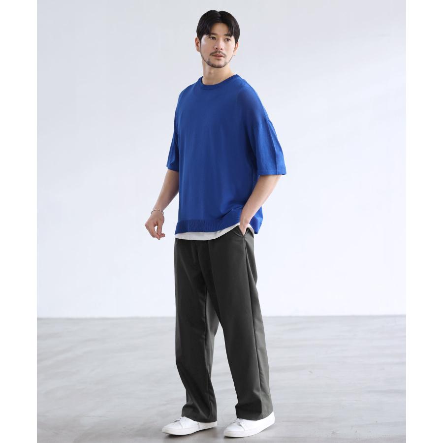 SPU（スプ） サマーニット ニット Tシャツ メンズ 春 夏 接触冷感 