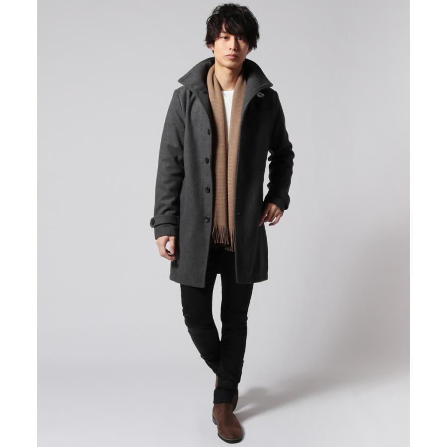ロングコート ウールメルトン コート メンズ ビジネスコート ブランド