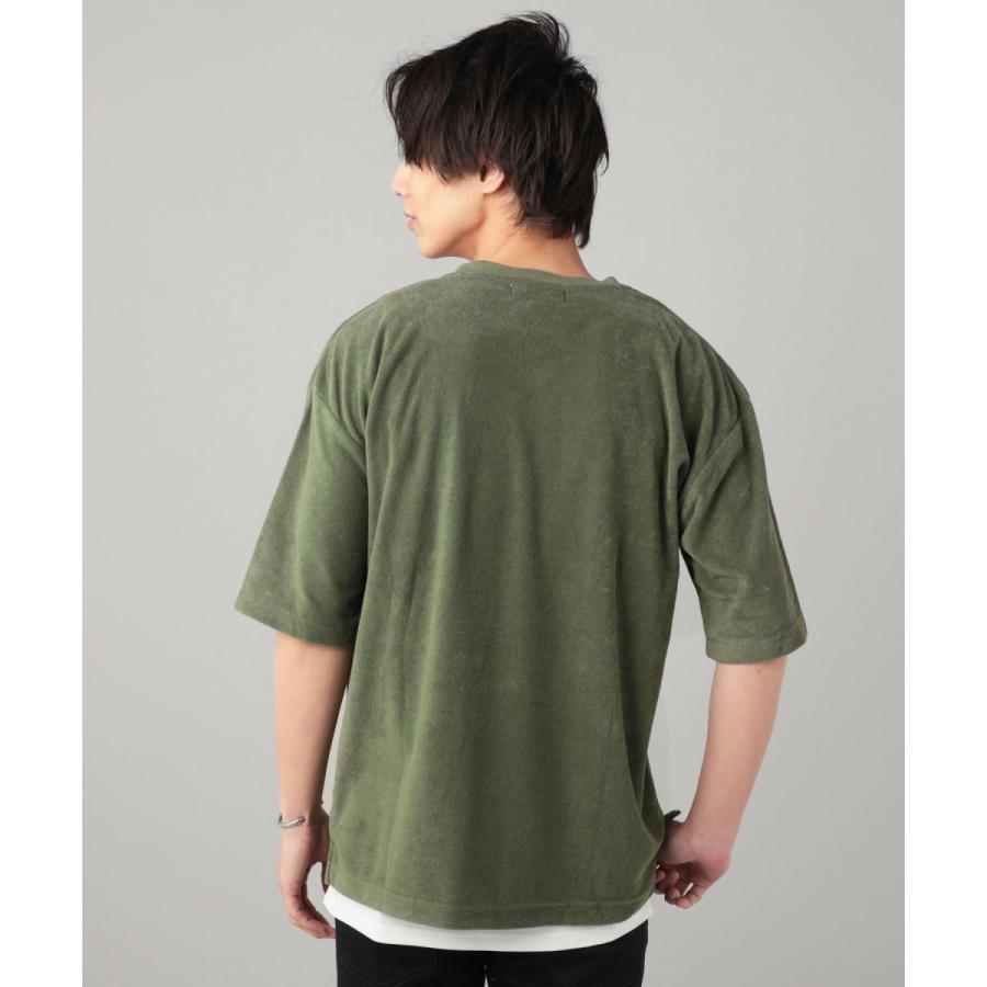 お値下 】45R パイルのビッグTシャツ（濃紺）