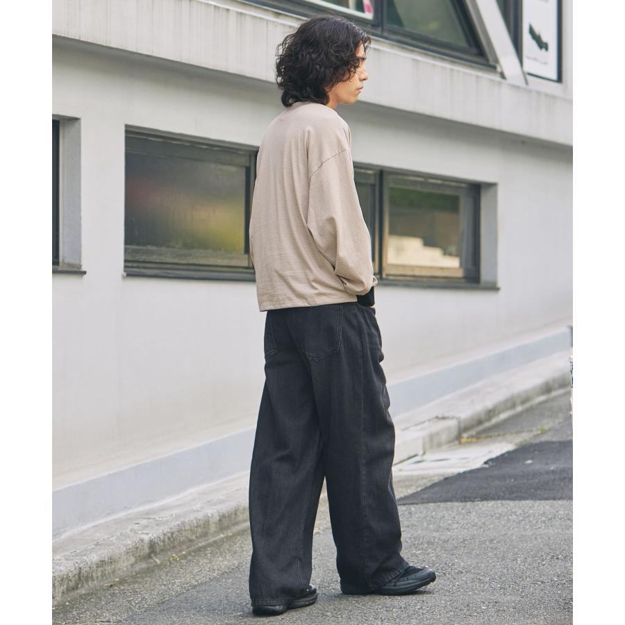 The unormwind カットソー メンズ 秋 長袖 クルーネック ドローコード