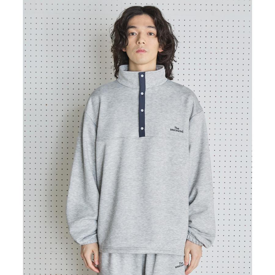 FORFORMO / スウェット/2/コットン/WHT/723312 スウェット トレーナー メンズ 長袖 ハーフボタン ゆったり 2way