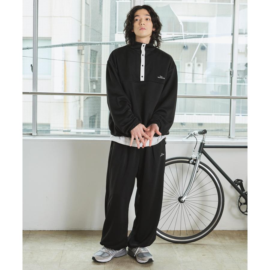 スウェット トレーナー メンズ 長袖 ハーフボタン ゆったり 2way