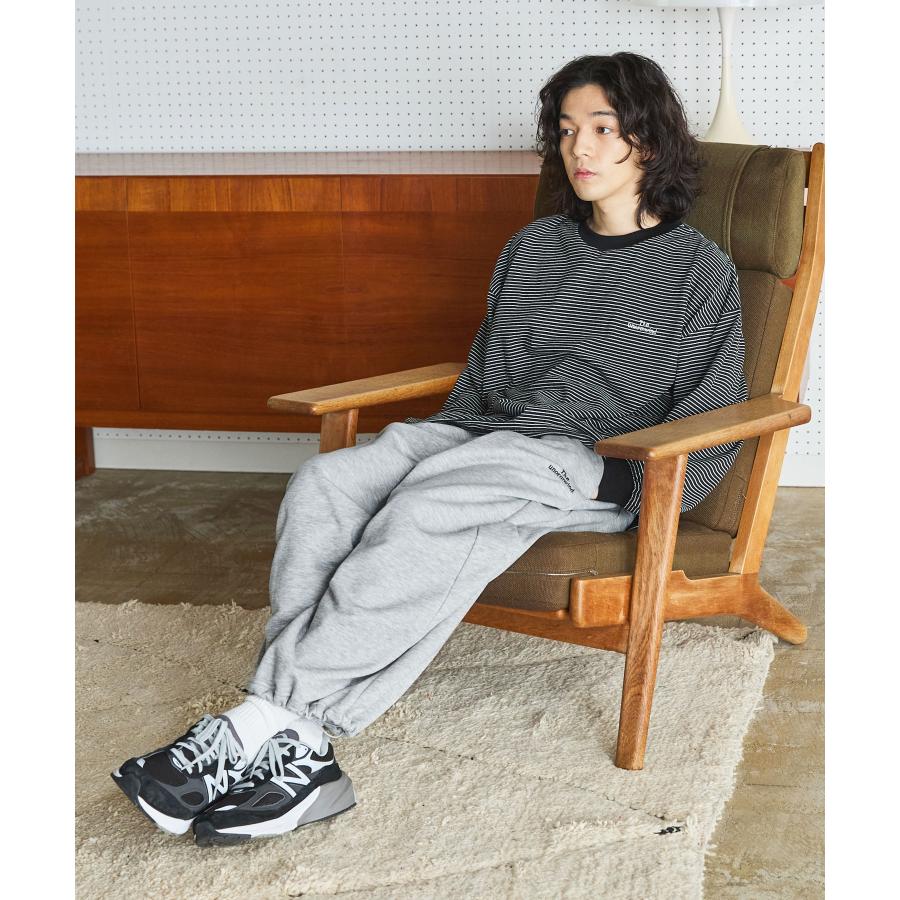 The unormwind スウェットパンツ パンツ メンズ ロゴ刺繍 ドロー