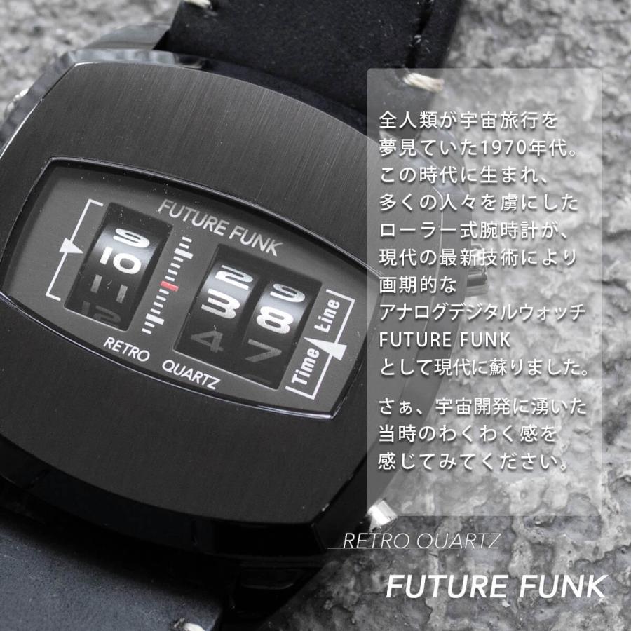 FUTURE FUNK フューチャーファンク FF101-BK-LBK クオーツ腕時計 メンズ レディース ペア ユニセックス｜spu｜02