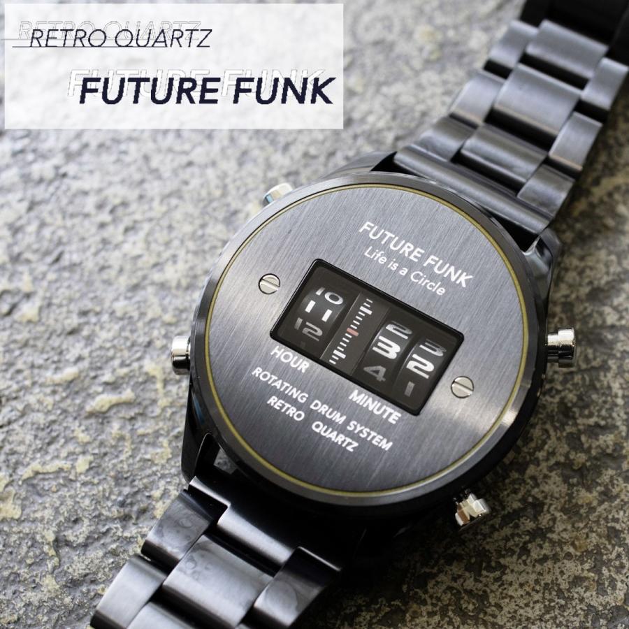 FUTURE FUNK フューチャーファンク FF102-BKYL-MT クオーツ腕時計 