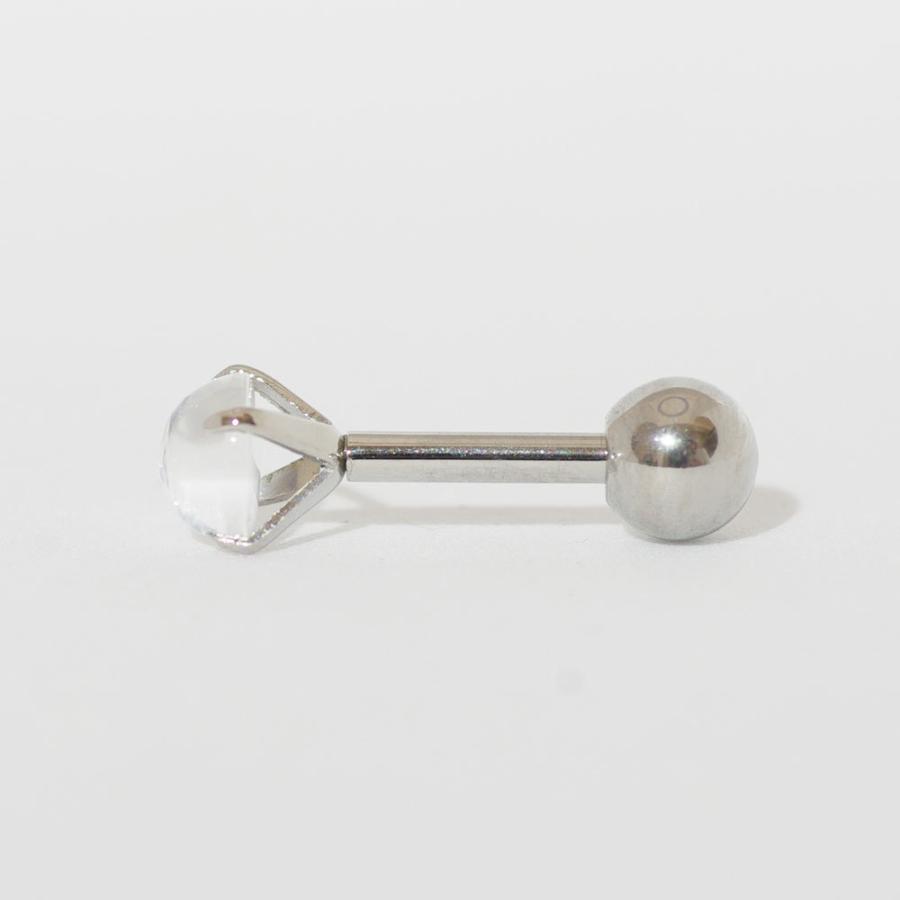16G ロイヤルブルームーンストーン 4mm 天然石 バーベル サージカル