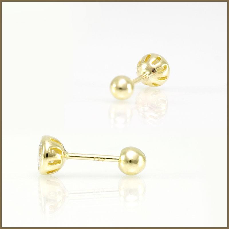 21年のクリスマスの特別な衣装 g 片耳 外れない 取れない ネジ ゴールド 金 K14 ボディピアス 14k ボール キャッチ ネジ 4mm カット ダイヤモンド ピアス Cienciadigitaleditorial Com