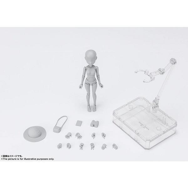 【新品】１週間以内発送　S.H.フィギュアーツ ボディちゃん -杉森建- Edition DX SET (Gray Color Ver.) 約130mm 可動フィギュア｜spw-2nd｜02