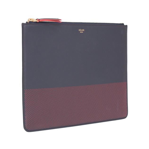 80%OFF!】 CELINE セリーヌ レザー クラッチバッグ ドキュメントケース