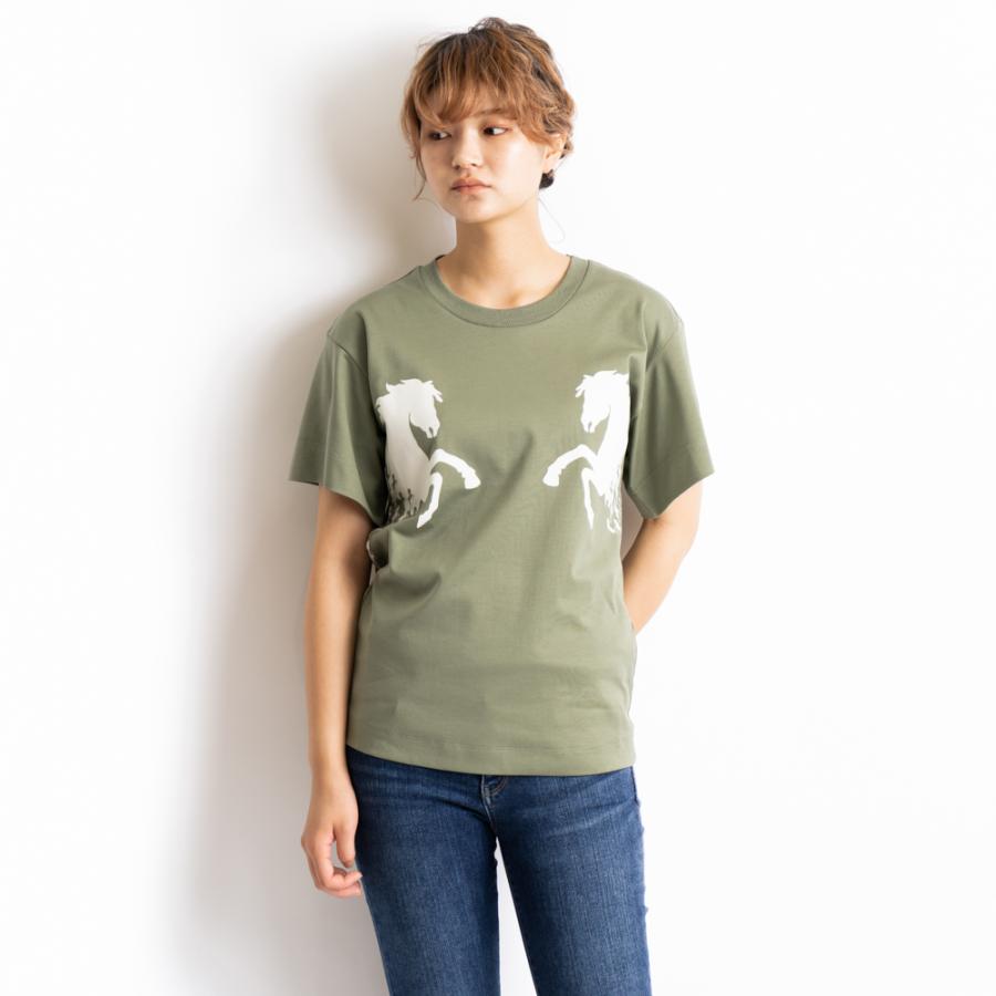 クロエ Chloe Tシャツ カットソー 半袖 オーバーサイズ トップス レディース プラントグリーン Chc19sjh2128d7 Sサイズ コットン 綿 ホース 馬 Chloe Chc19sjh2128d7 Zokzok 通販 Yahoo ショッピング