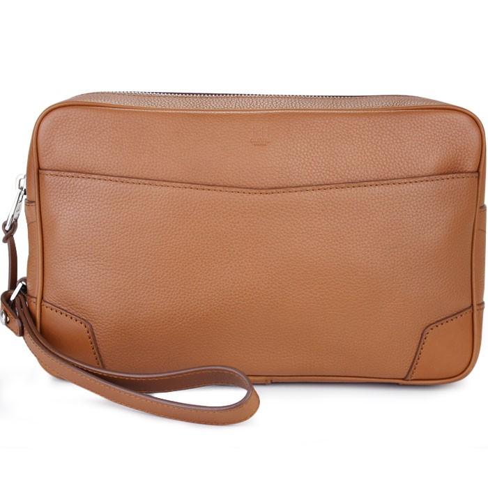 人気ショップ ダンヒル ダンヒル 入荷 イギリスのラグジュアリーブランド Dunhill Dunhill ブラウン アルフレッドダンヒル 日本未入荷色 L3v390t ボストンポシェット セカンドバッグ レザー バッグ Smssvg Org