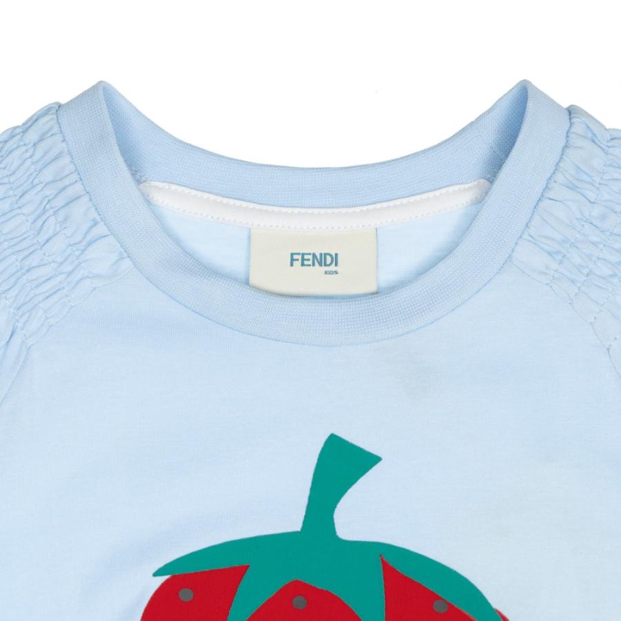 フェンディ Fendi ワンピース キッズ ジャージ コットン ライトブルー 水色 ストロベリー いちご Jfb171 7aj F0qb5 7a 130cm 女の子 女児 ガールズ 春夏 Fendi Jfb171 Zokzok 通販 Yahoo ショッピング