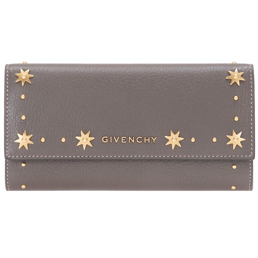 ジバンシー GIVENCHY 財布 二つ折り長財布 レディース BB600KB03C PANDORA パンドラ 星 star ブラウン系