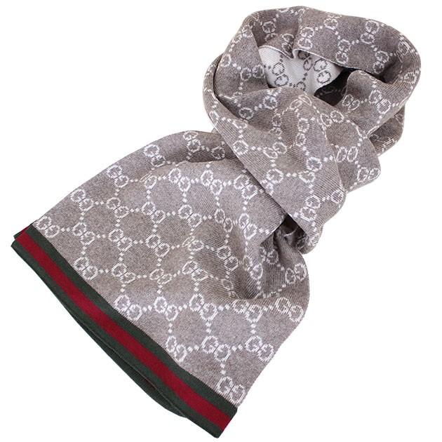 グッチ マフラー GUCCI GG/ウェブ ベージュグレー/オフホワイト メンズ/レディース ウール 新品 正規品 クリスマス ギフト 小物  325806 3G206 2878 :gucci-325806-2878:ZOKZOK - 通販 - Yahoo!ショッピング