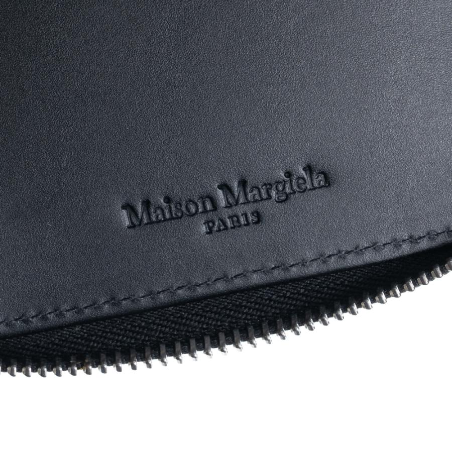 メゾンマルジェラ Maison Margiela 財布 二つ折り財布 レザー ブラック