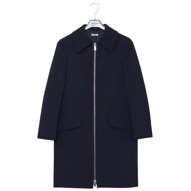 Miumiu ミュウミュウ コート サイズ36 5号 Xs Ms1198 1fx3 F0124 Natte Tec ネイビー イタリア製 ミュウミュウアウトレット レディース Miumiu Ms1198 Zokzok 通販 Yahoo ショッピング