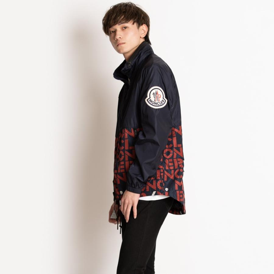【希望者のみラッピング無料】 モンクレール　ジーニアス　パーカー　メンズ　ロゴ　サイズ1　OCTAGON　ナイロン　1952　GENIUS　 MONCLER　4107385　ネイビー　ジップアップ　ジャンパー　オクタゴン