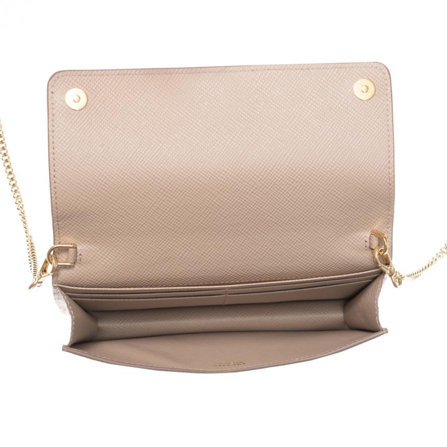 プラダ ショルダーバッグ チェーンウォレット 財布 ベージュ PRADA