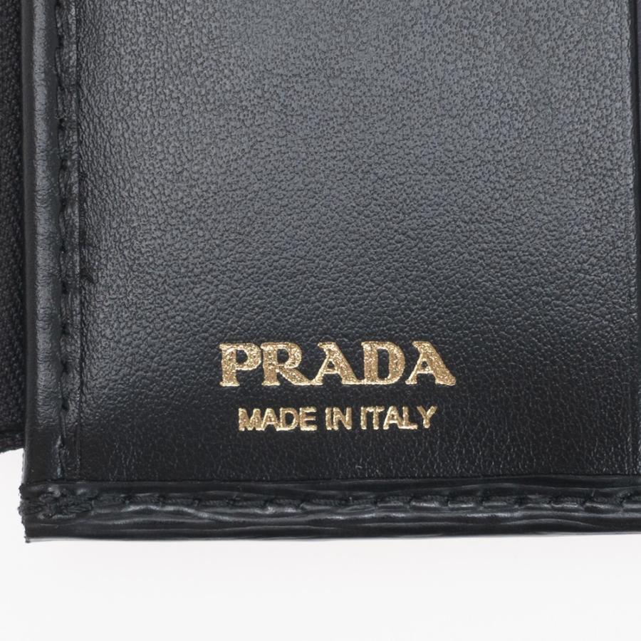 プラダ 財布 二つ折り財布 ブラック PRADA 1ML024 2B6P F0002 VITELLO