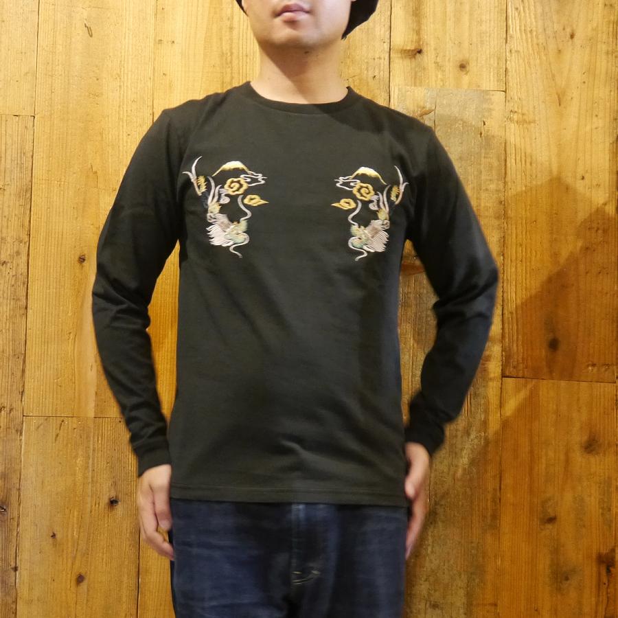 【レア】赤富士トンボ刺繍　長袖Tシャツ　ロンT黒XL◆古着ヴィンテージスカジャン 2025年最新】50s スカジャンの人気アイテム - メルカリ 【レア