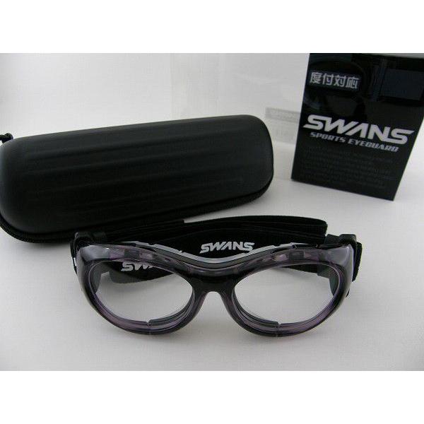 SWANS スポーツアイガード クリア/ブラック ケース付き GUARDIAN-X スポーツ用ゴーグル【中学生から大人用】 [GDX-001 BK