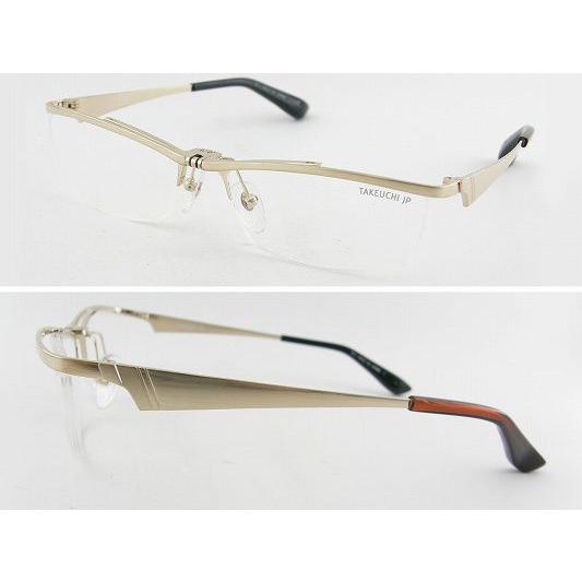 [ファクトリー] 跳ね上げ メガネ フレーム ゴールド JP002-１ フリ ップ 眼鏡 メタル 日本製 耐久性 めがね 度付可 老眼鏡可 サングラスにも 正規品 | 