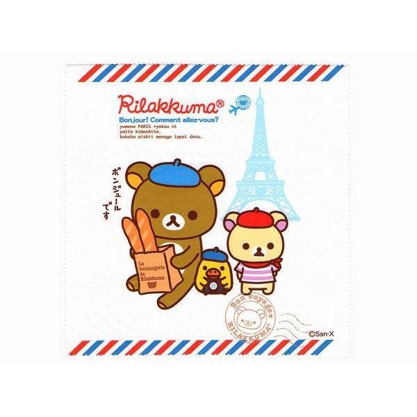 ネコポスのみ送料300円　リラックマ メガネ拭き iPod　iPhoneのケアにも1-18585セリート クリーナー クロス お手入れ 洗顔 iPhone iPad スマホ 携帯 液晶 | 