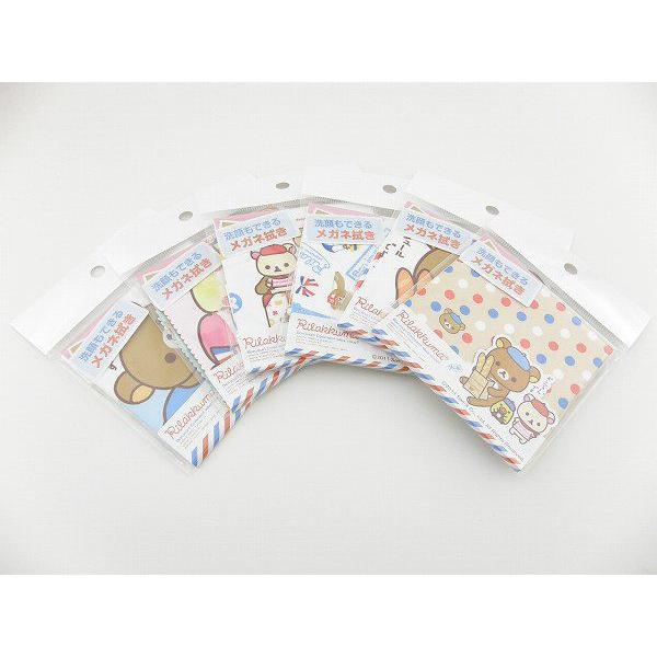 ネコポスのみ送料300円　リラックマ メガネ拭き スマホやノートパソコンにも6-18590セリート クリーナー クロス お手入れ 洗顔 iPhone iPad |  | 01