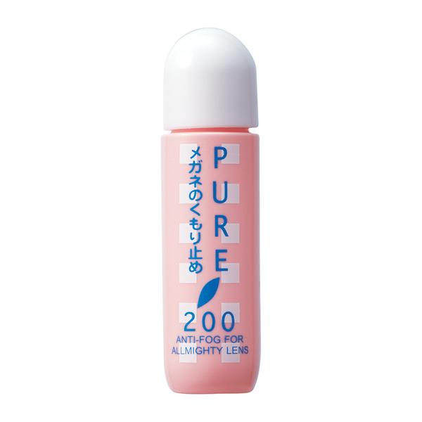 【ネコポス無料】眼鏡のくもり止めpure200 長持ち 便利 眼鏡 お手入れ ケア用品 湯気 除菌 ピュア200 新品  曇り止め サングラス めがね 正規品 点滴タイプ12ml | 