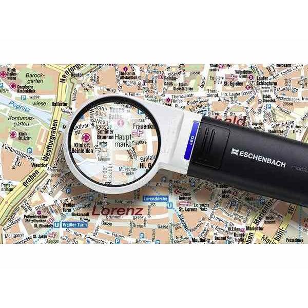 エッシェンバッハ 1511-41 LEDワイドライトルーペ 拡大鏡 LEDライト付 非球面 携帯 虫眼鏡 読書 4倍 60mm 丸型 ラウンド 新聞 虫めがね ギフト 敬老 |  | 01