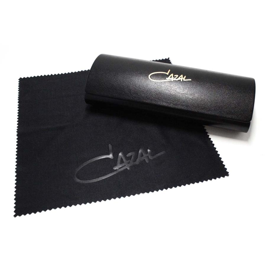 CAZAL（カザール） メガネ 7102 58サイズ チタン ゴールド ブラック