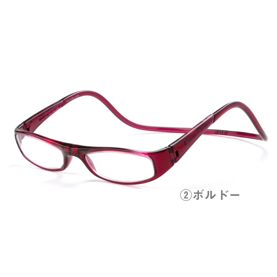 【PCレンズセット】クリックユーロ ClicEURO Clicreaders クリックリーダー UV420 PC眼鏡 首掛け おしゃれ プレゼント 度付き めがね メガネ |  | 02