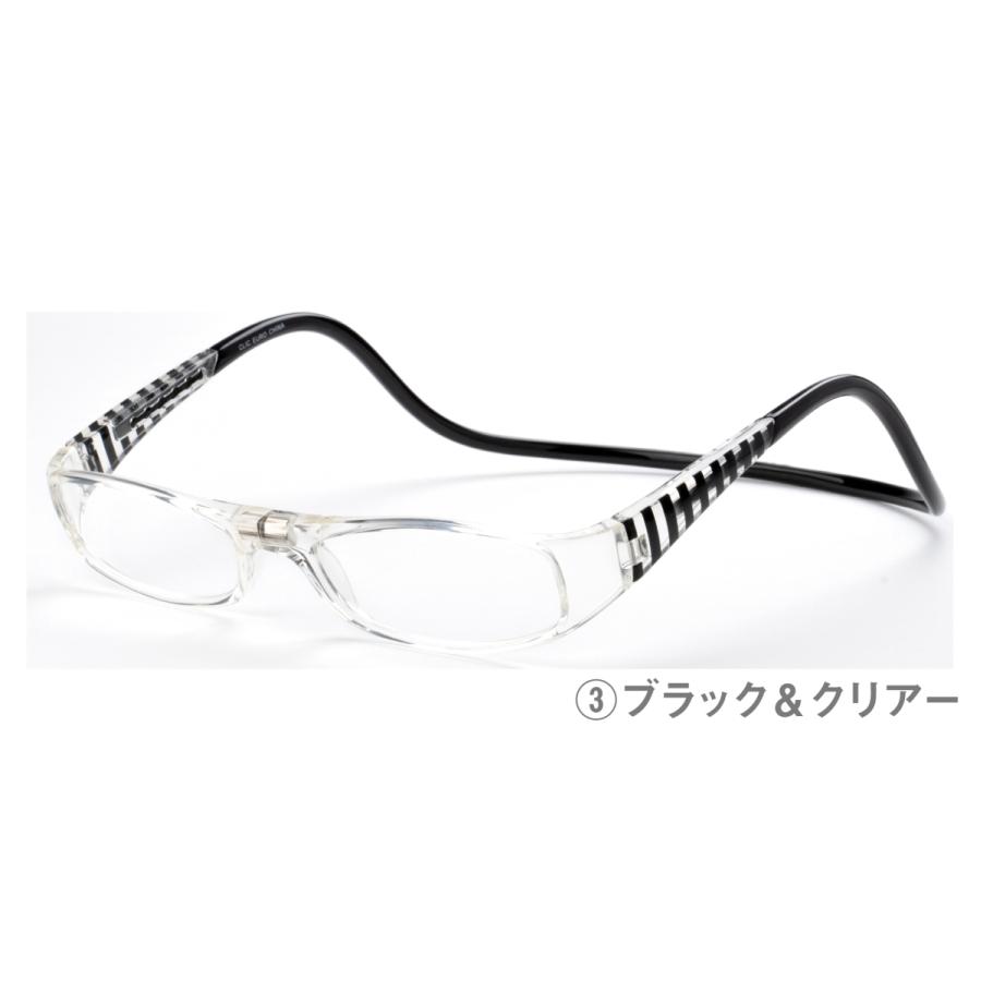 【PCレンズセット】クリックユーロ ClicEURO Clicreaders クリックリーダー UV420 PC眼鏡 首掛け おしゃれ プレゼント 度付き めがね メガネ |  | 03