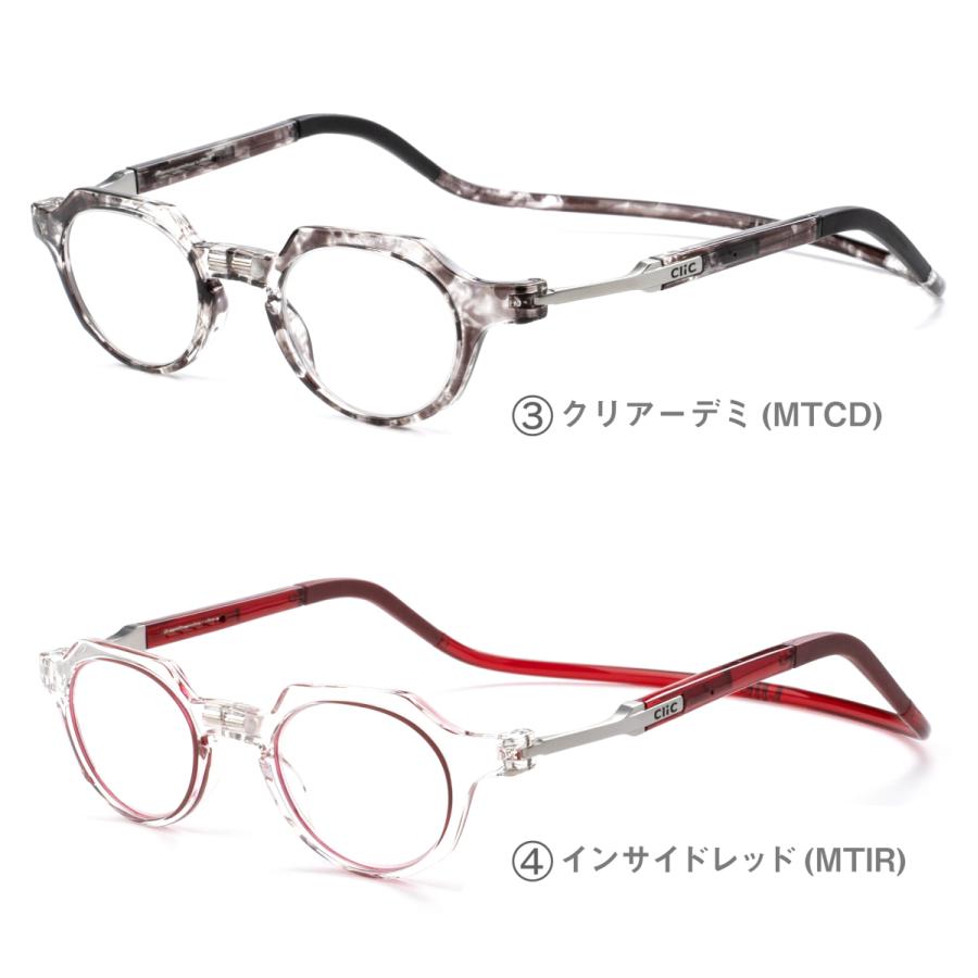 PCレンズセット】Click eyewearMetro クリックリーダー メトロ 度付き