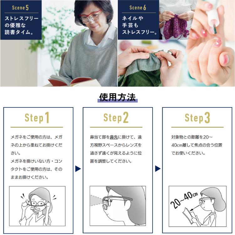 ダブルルーペ W Loupe シャルマン CHARMANT メガネ型ルーペ 拡大鏡