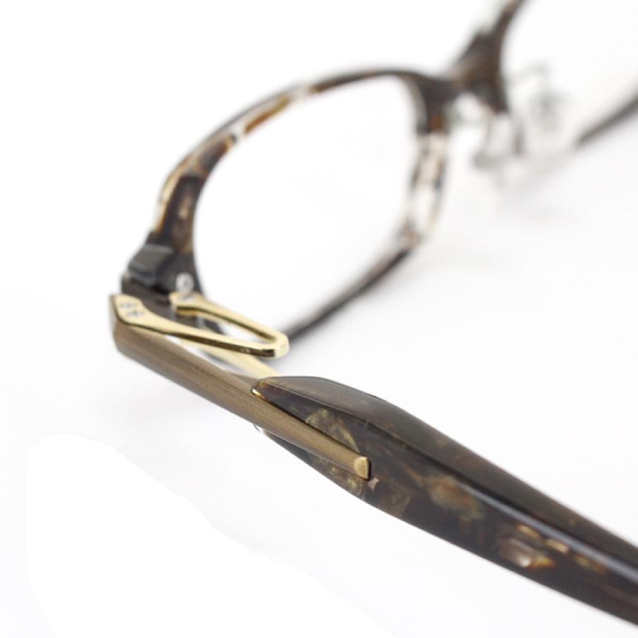 DATE TG 51サイズ メガネ 鼻パッド Uターンヒンジ 板ばね式 フルリム