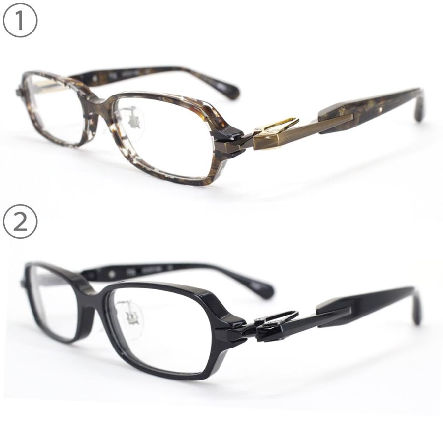 DATE TG 51サイズ メガネ 鼻パッド Uターンヒンジ 板ばね式 フルリム