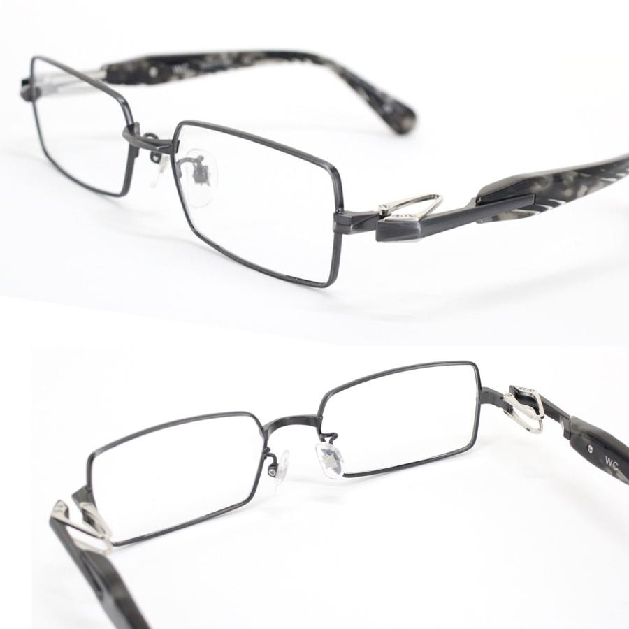 DATE WC 53サイズ メガネ 鼻パッド Uターンヒンジ 板ばね式 フルリム スクウェア こだわり 日本製 送料無料 |  | 01