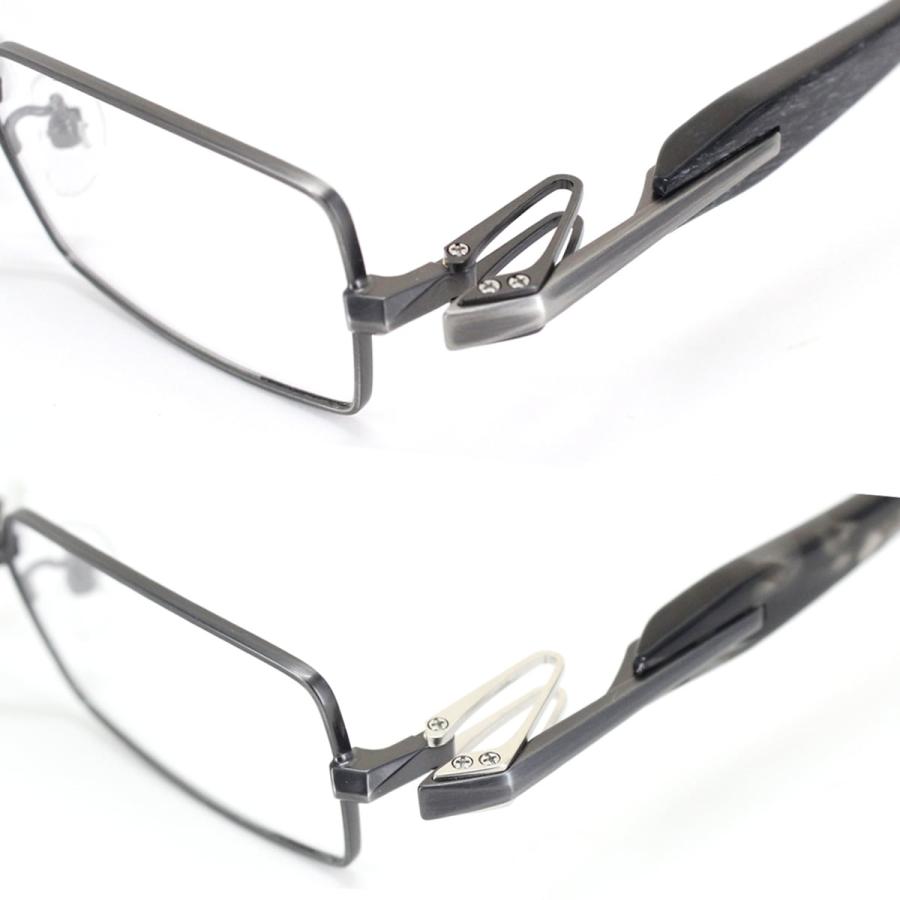 DATE WC 53サイズ メガネ 鼻パッド Uターンヒンジ 板ばね式 フルリム スクウェア こだわり 日本製 送料無料 |  | 05