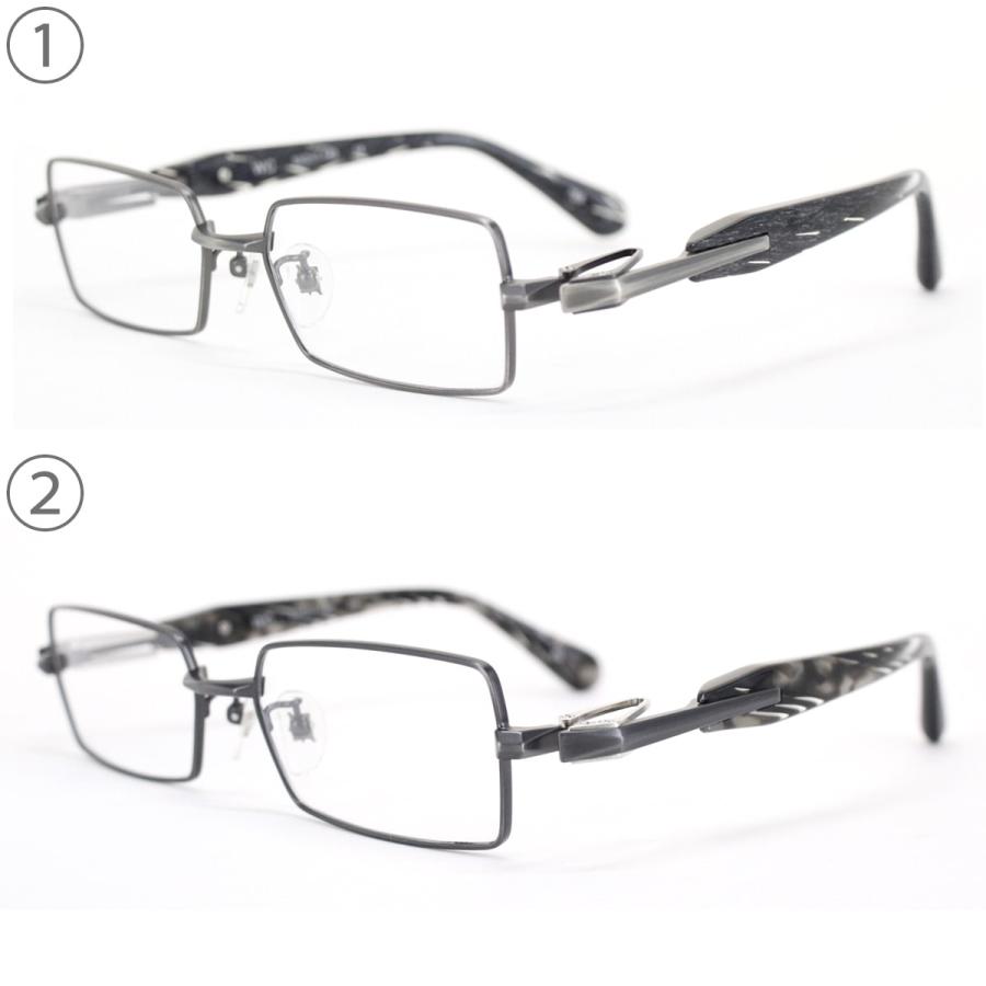 DATE WC 53サイズ メガネ 鼻パッド Uターンヒンジ 板ばね式 フルリム スクウェア こだわり 日本製 送料無料 |  | 07