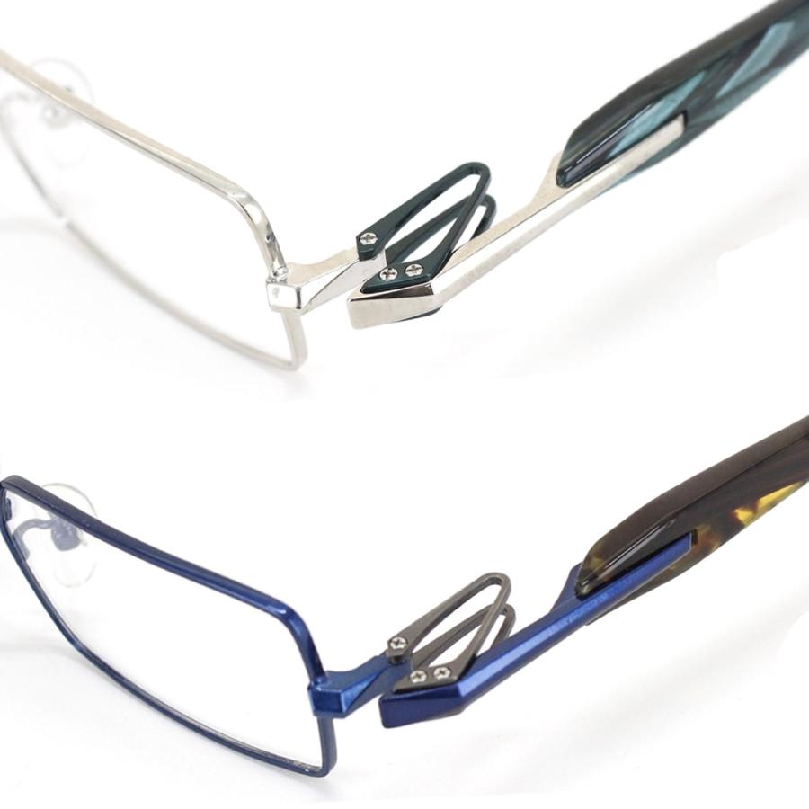 DATE WC 53サイズ メガネ 鼻パッド Uターンヒンジ 板ばね式 フルリム スクウェア こだわり 日本製 送料無料 |  | 06