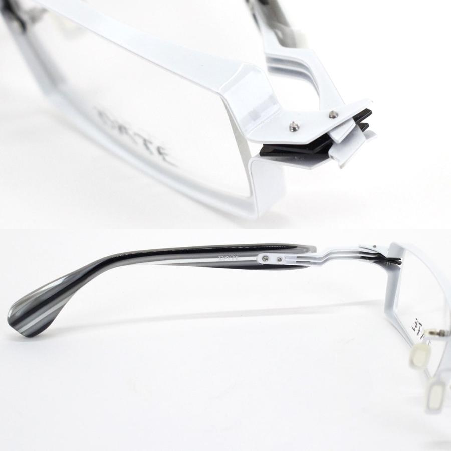 メガネフレーム DATE 1447-02n デットストック 現品限り 54サイズ ワンポイント スクエア 眼鏡 こだわり 日本製 メンズ レディース 男性用 女性用 送料無料 |  | 05