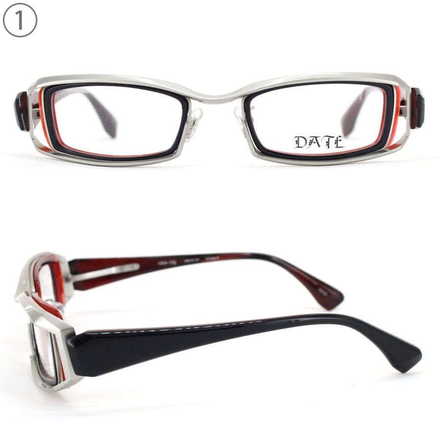 メガネフレーム DATE 1864-10g デットストック 現品限り 56サイズ フルリム スクエア 眼鏡 こだわり 日本製 メンズ レディース 男性用 女性用 送料無料 |  | 04