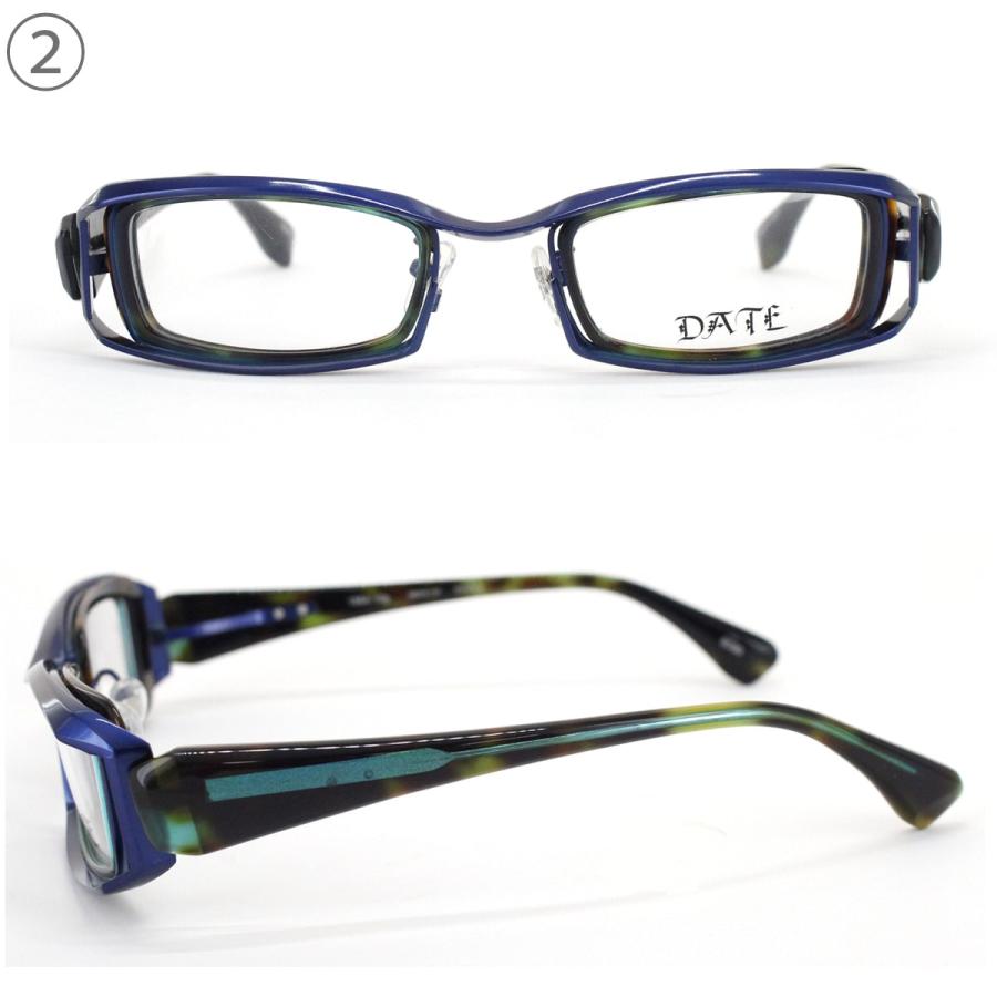 メガネフレーム DATE 1864-10g デットストック 現品限り 56サイズ フルリム スクエア 眼鏡 こだわり 日本製 メンズ レディース 男性用 女性用 送料無料 |  | 05