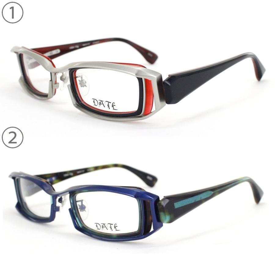 メガネフレーム DATE 1864-10g デットストック 現品限り 56サイズ フルリム スクエア 眼鏡 こだわり 日本製 メンズ レディース 男性用 女性用 送料無料 |  | 06